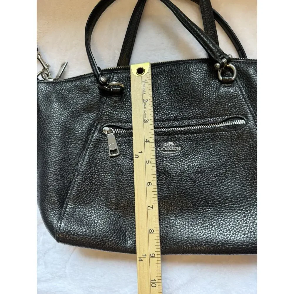 Coach L2054-79997 Black Pebbled Leather Tote Crossbody Shoulder Bag